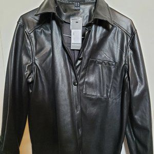 Faux leather jacket